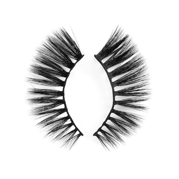 Full Strip Dramatic 18mm Natural Silk Lashes With Cotton Black Band