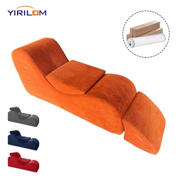Paquete de compresión al vacío Sofá perezoso Sofá plegable simple Ocio Tatami Sofá en el hogar Sala de estar Silla de estar retráctil