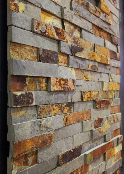Slate Culture Stone Copper Rust Grey Slate Culture Stone Cladding China Cheap Ledge Stone
