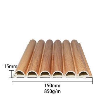 Grain-Like Modern Design Wall Panel For Interior Use WPC Fluted Wall Panel