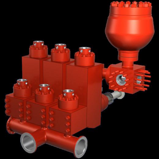 MISSION L MODULE FOR A-1400-PT, A-1700PT, SOUTHWEST A-1400-PT, A-1700-PT MUD PUMP PISTON, FLUID END MODULE LINERS