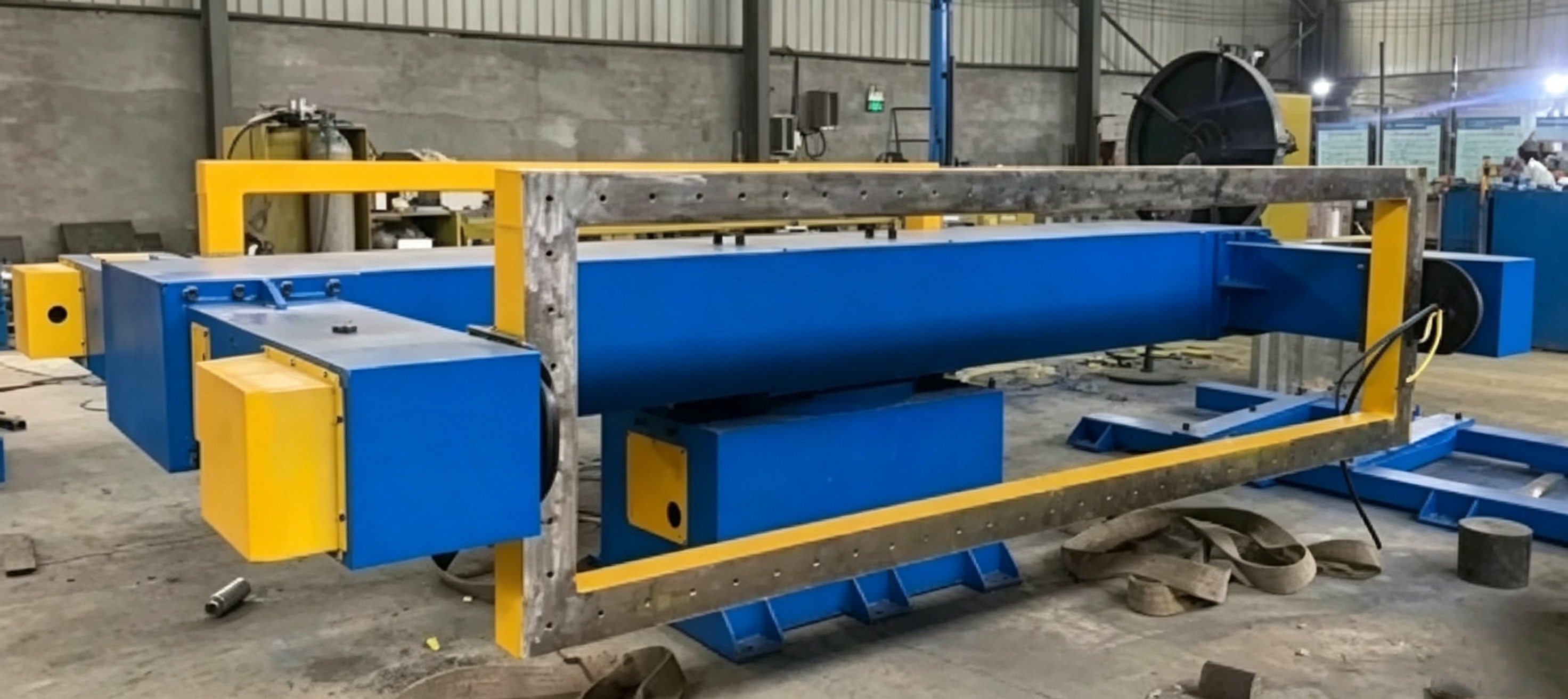 5 Ton Head Tail Welding Positioner, Robot Linkable Automatic Rotary Positioner for Cylinder Vessel Welding