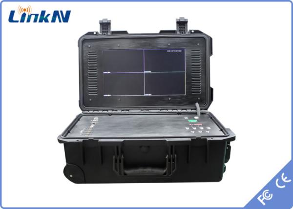 Chiffrage visuel tactique du récepteur COFDM H.264 AES256 de 4-Channel Digital pour la commande de secours