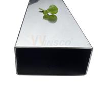 0.8 mm-5.0 mm épaisseur tube plat inoxydable 100 mmx50 mm grande taille tuyau rectangulaire en acier inoxydable 201 304 316 grade