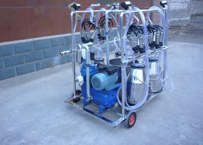 Máquina de ordenha de aço inoxidável da leiteria de 4 cubetas para cabras/carneiros