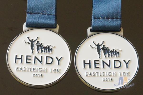 Run Run Or 10K Marathon Custom Award Medals HENDY Sports Logo Filling Soft Enamel