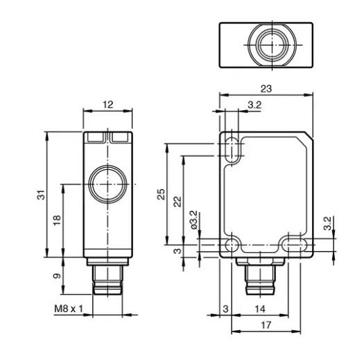 UB400-F77-E0-V31 Ultrasonic Sensor 400mm Range IP67 Analog Output Pepperl+Fuchs