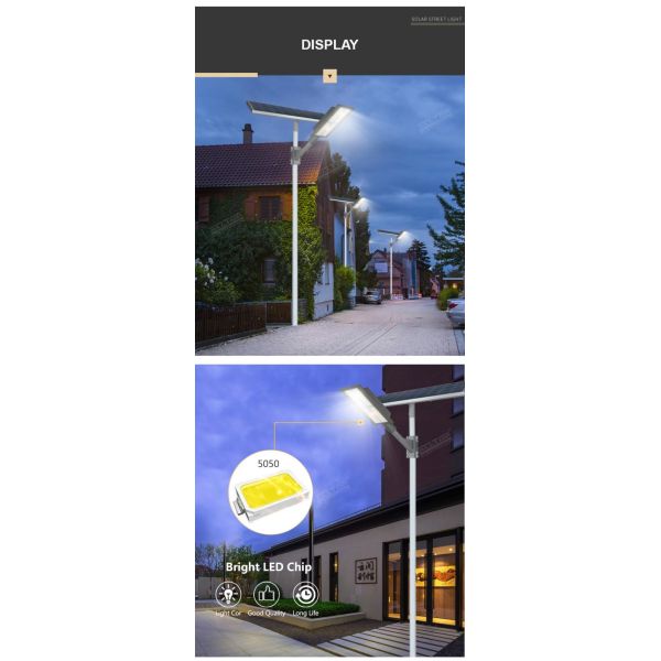 Éclairage imperméable extérieur de route LED d'IP65 SMD 180w de lumen élevé solaire de réverbère