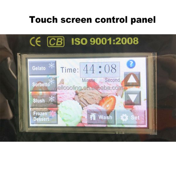 3.3L Desktop Commercial Ice Cream Gelato Making Machine Vertical Batch Freezer