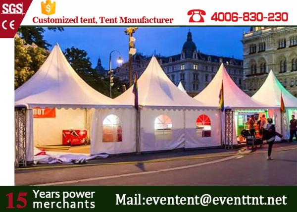 Outdoor Luxury Pagoda Party Tent Glass Wall Waterproof With  Insulation Linings