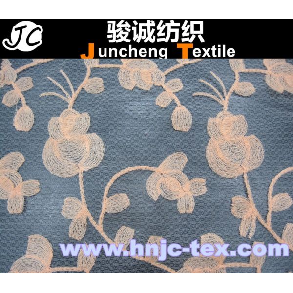 Excellent Quality Knitted Cotton/Nylon Embroidered Lace fabric Wholesale