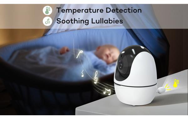 3.2 Inch No WiFi Baby Monitor with Night Vision and Two-Way Audio