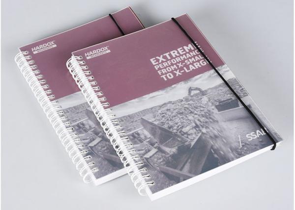 Do caderno duro da tampa do emperramento espiral cor completa deslocada para trabalhos de casa dos estudantes