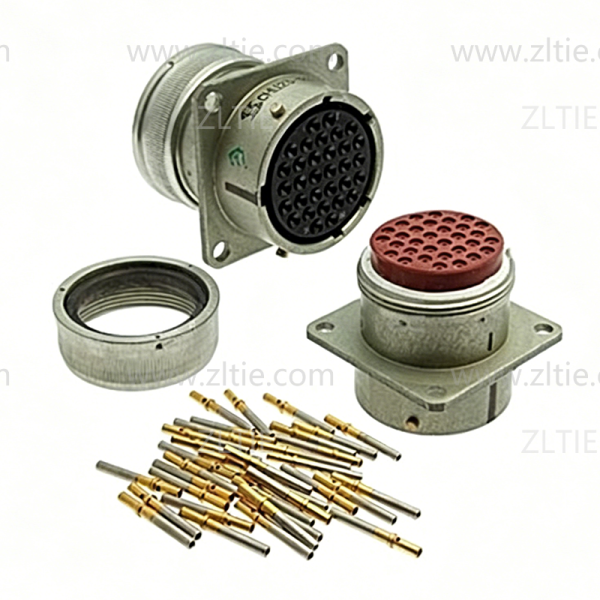 ZH23 Series 32 Pin Circular Connector Shell Size 27 Female Socket Simple Tail Attachment Key D СНЦ23-32/27Р-1Г-В