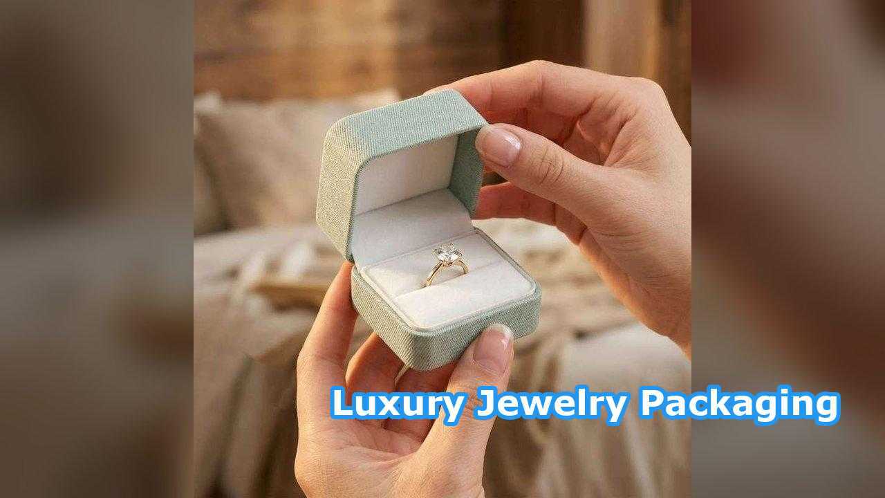Mint Green Linen PU Leather Jewelry Box Set Custom Logo Modern Design