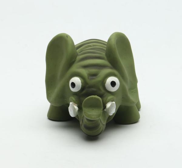 Lovely Stuffed Rubber Elephant Dog Toy Customized Size ODM Services