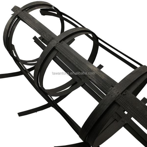 50kn Tensile Strength Steel-Plastic Biaxial Geogrid for Online Technical Support