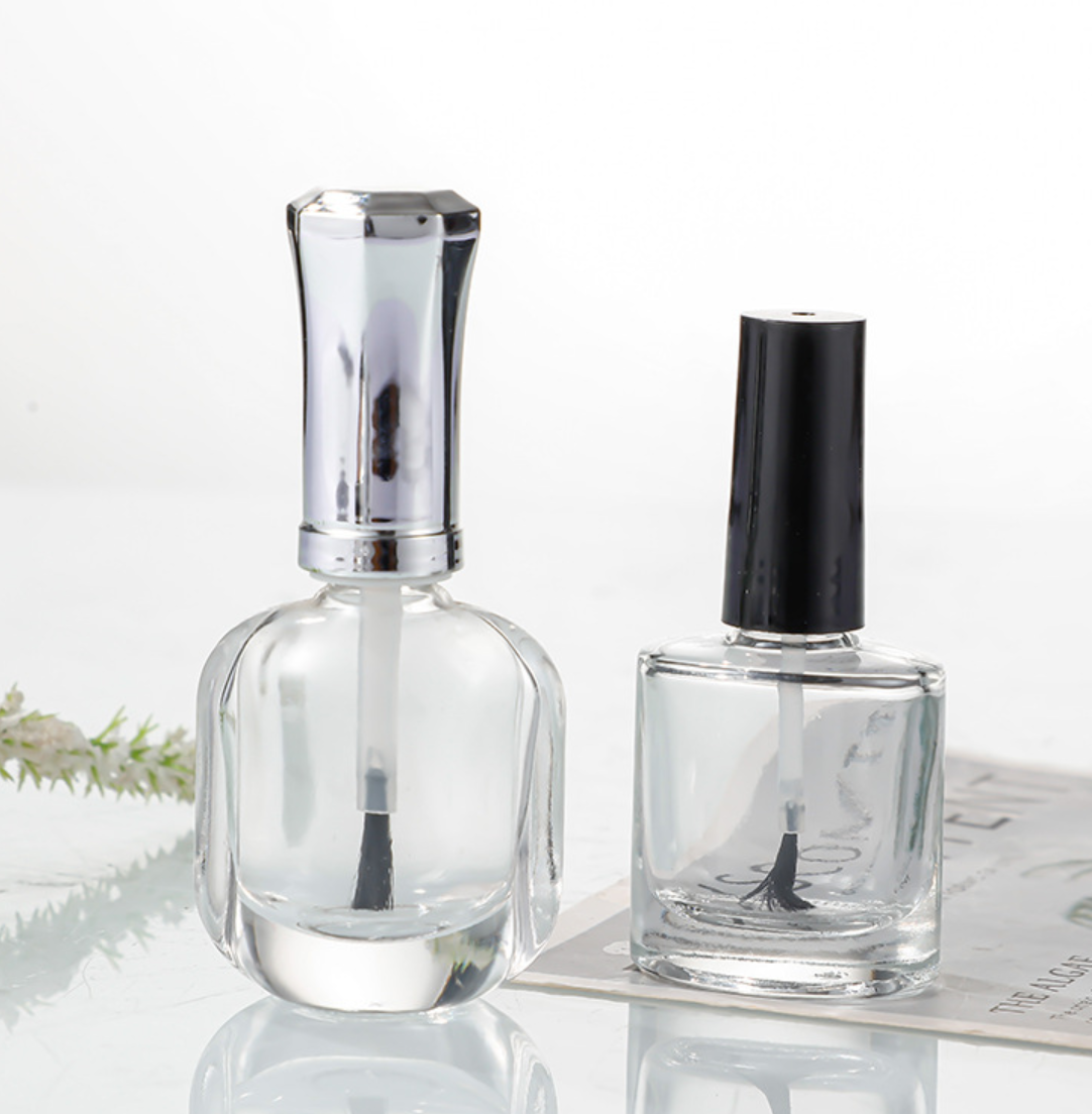 пустая стеклянная проба маникюра 15ml разливает течебезопасное по бутылкам завинчивой пробки пластиковое