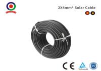 XLPE isolou o cabo gêmeo preto de cobre estanhado 2x4mm2 do núcleo com certificação do TUV do CE