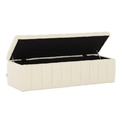 Lightweight Durable Fabric Ottoman Furniture , Antiwear Living Spaces Storage Ottoman