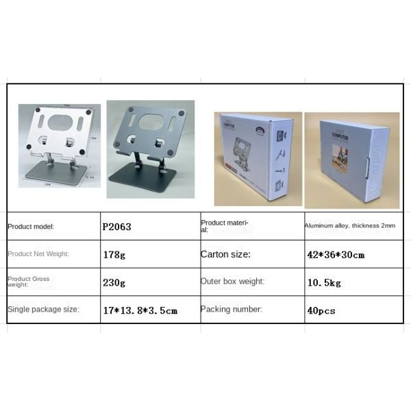 Adjustable Cell Phone Stand Holder for 4-13 Inches Tablet 360 Rotating Mount Steel Holder