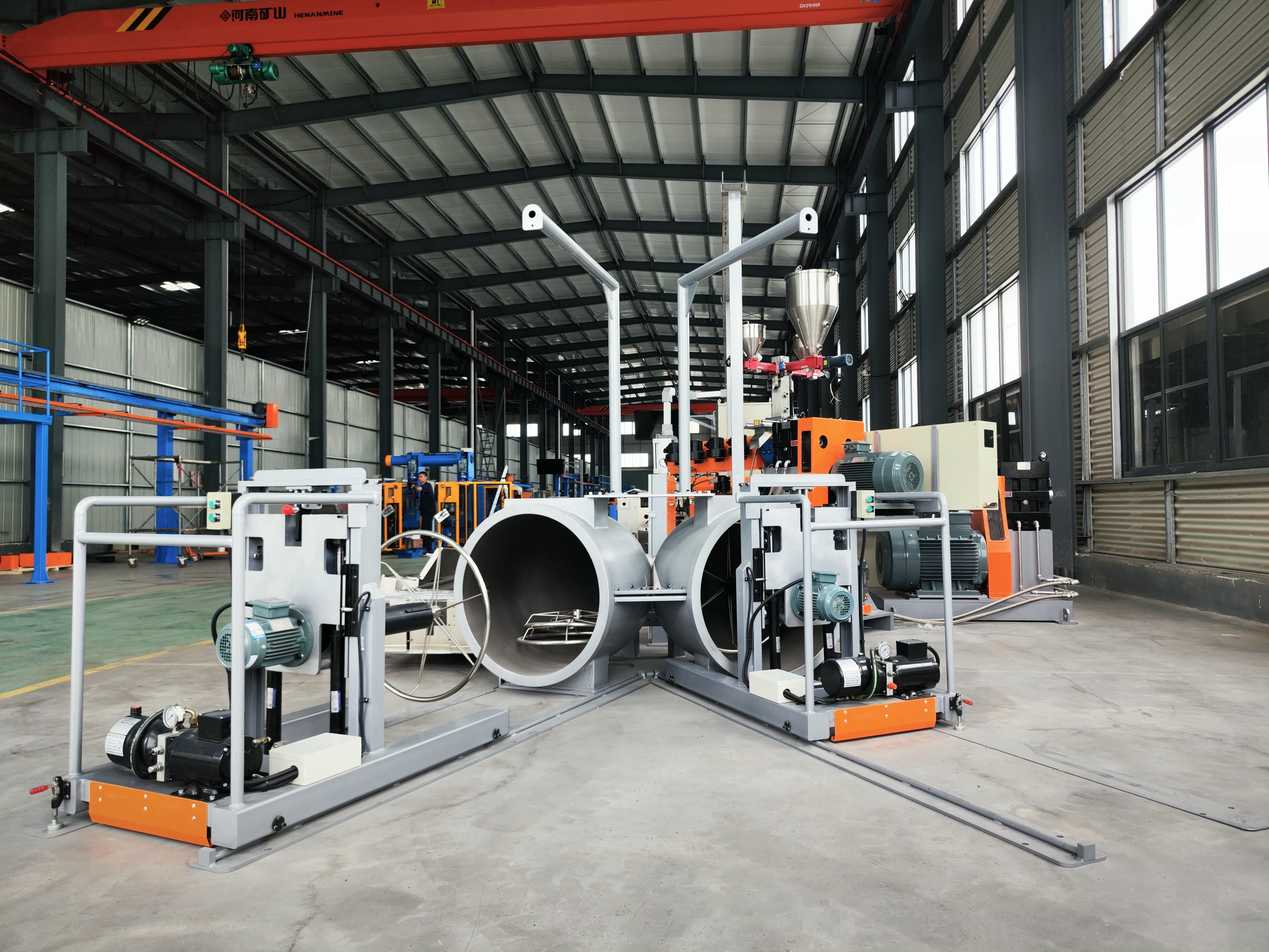 Heavy-duty Cast Double-Station Pay-off Barrel Machine for Continuous Extrusion Production with Automatic Reel Changeover
