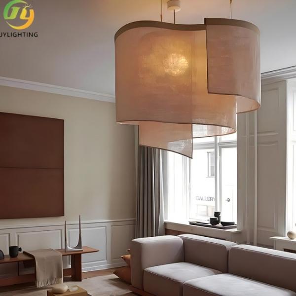 JYLIGHTING Wabi-Sabi Style Fabric Chandelier Modern Pendant Light for Bedrooms and Living Rooms