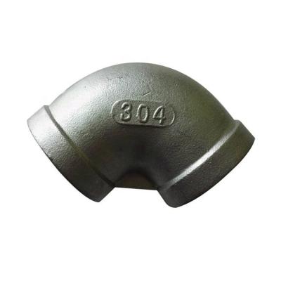 2 Inch Steel Pipe Fitting Ss304 Ss316 90 Degree Pipe Fitting Npt Bspt Female Threaded