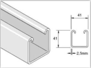 rolo Unistrut entalhado solar do canal do metal de 1.5-2.5mm que forma a máquina