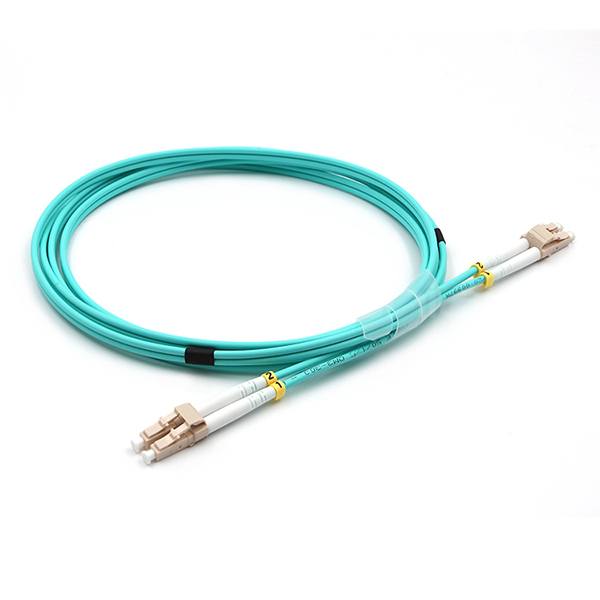 Внутри помещений LC UPC к LC UPC Кабель оптического волокна Duplex Armored OM3 Multimode LSZH 3.0mm Aqua