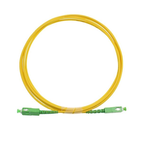 9/125 SM Simplex Aqua Fiber Patch Cable SC/APC - SC/APC 1.5m 3.5m