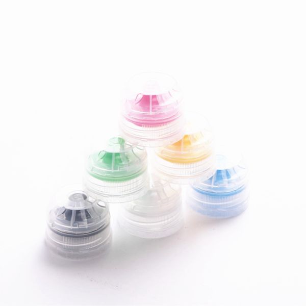 ISO Silicone Valve Plastic Cap K907-2 Multicolor Alkali Resistant