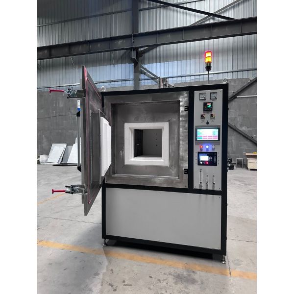 El elemento calefactor es el horno de caja de atmósfera de alta temperatura tipo Hbf80-17nh con bobina de alambre de molibdeno en forma de U