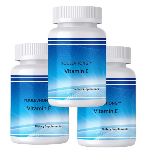 Vitamin E Soft Gel Capsules Clear Brownish Red Viscous Vitamin E Softgels with Antioxidant Properties