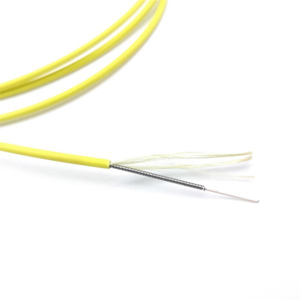 10D Bending Radius Direct Indoor Spiral Steel Armored Optical Cable 1-12 Core 1km
