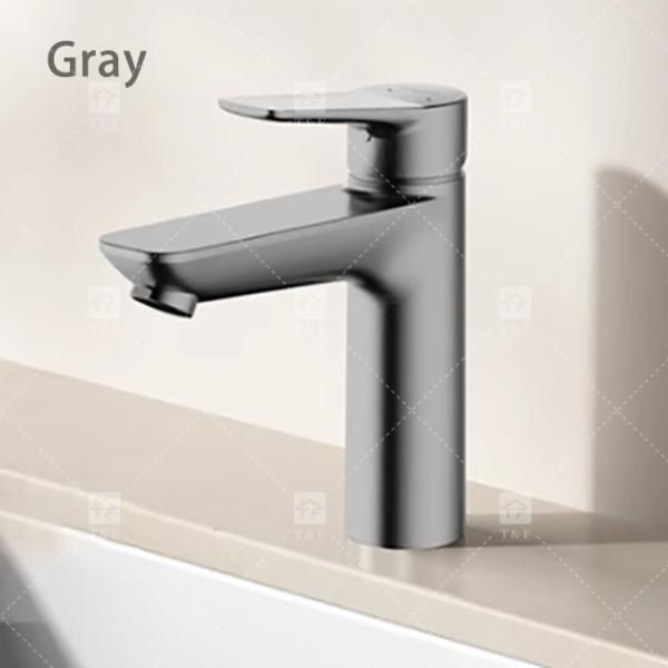 Single Handle Bathroom Washbasin Faucet Hot And Cold Stainless Steel Household Sink