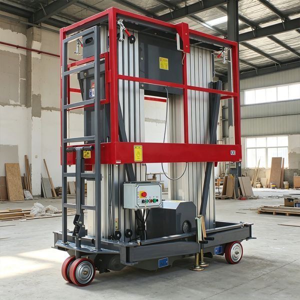 Single Man Driveable Vertical Mast Lift Platform Waterproof 130kg 150kg 250kg