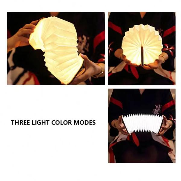 Recyclable Tyvek Paper Accordion Light Table Lamp Waterproof Anti Tear