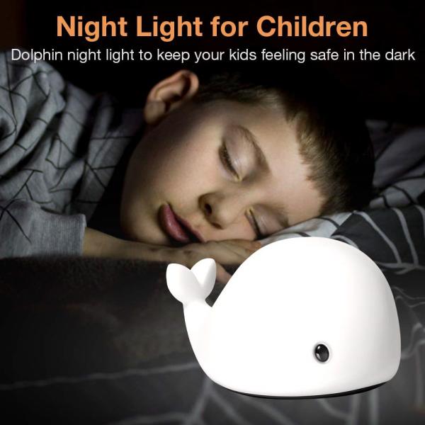 Multicolor Rechargeable 800mAh Silicone LED Night Light For Decorative Room