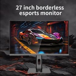 27-Inch Curved Desktop Gaming Monitor Wide Screen 240Hz 240Hz Borderless Esports LCD Monitor FHD IPS Rich Interface for PC Use