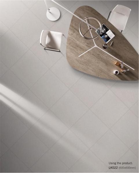 Chapa de piso e parede exterior à prova de umidade cinza escuro 600x600mm Chapas de porcelana para restaurante