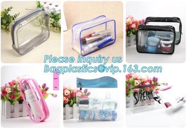 Waterproof PVC Bicycle Seat Bag/Multifunction Bike Tube Bag/Cycling Frame Saddle Bag, PVC makeup Bag Pouches Tote Clear