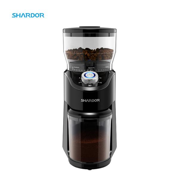 304 Stainless Steel Espresso Machine 220V Household French Press Grinder Removable Chamber