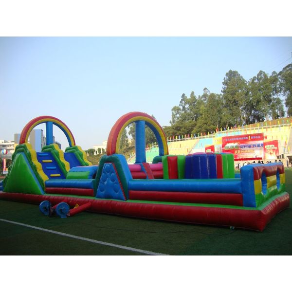 Customized Inflatable Comb Obstacle Course for Large Group Team Building Activities