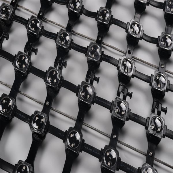 P62.5 RGB LED Mesh Screen IP67 12V 1000x1000mm Outdoor Display