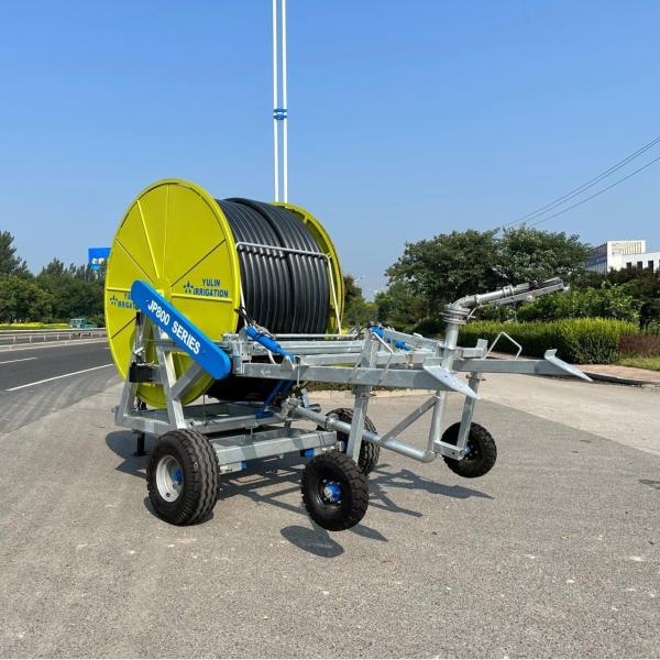 Pumping Irrigation Hose Reel Sprinkler 400m PE Pipe For Farmland
