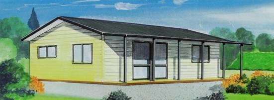 Kits préfabriqués en acier légers mobiles de Chambre - deux chambres à coucher, GFA 92sqm