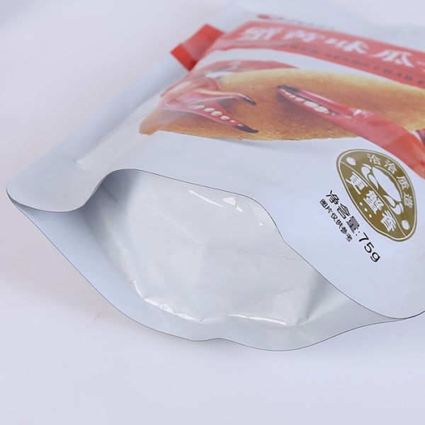 Snacks Nuts Laminated Stand Up Plastic Bags Heat Seal Gravure Printing For Food