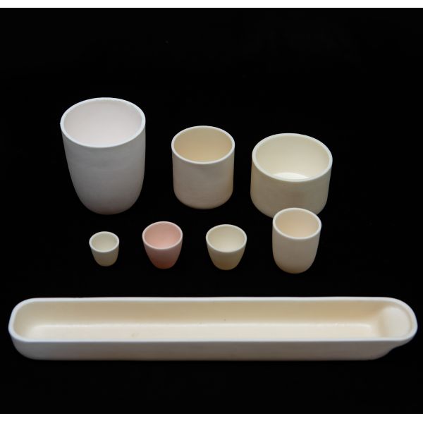 High Temperature Melting Ceramic Plates with High Purity 99% Alumina Oxide Crucible