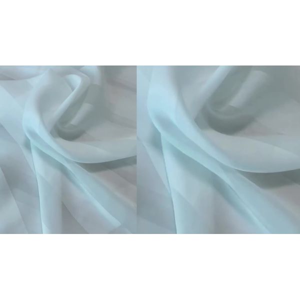Recycled chiffon satin striped fabric is elegant and soft for pajamas/long skirts